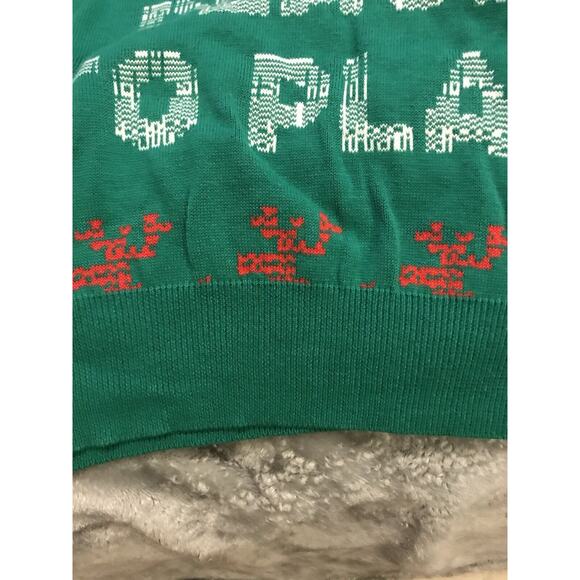 Seneca Allegany Ugly Christmas Sweater Santa Favorite Place To Play XL - Picture 8 of 12